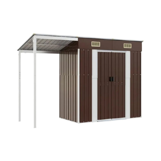 Abri de jardin en métal pour rangement extérieur - acier galvanisé - 200 x 120 x 180