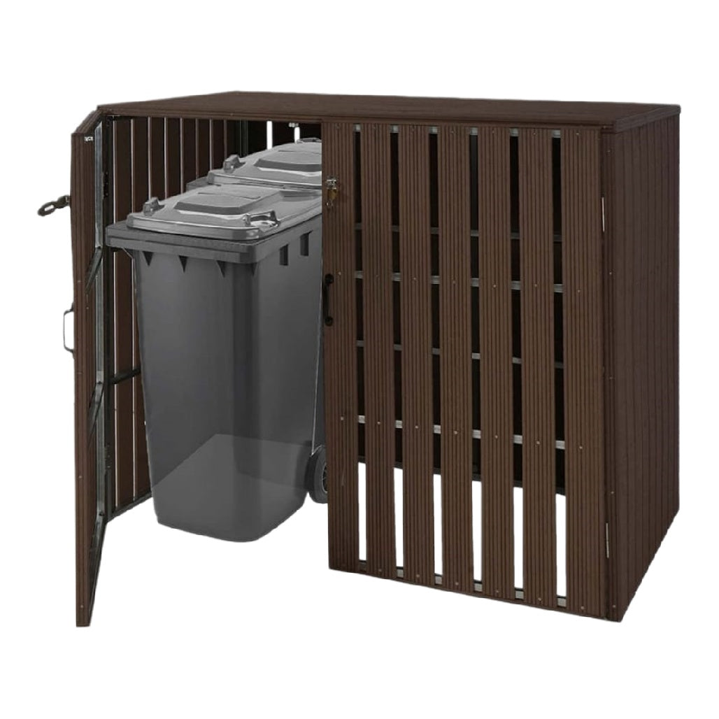 Coffre de rangement pour déchets en résine plastique - 90 x 50 x 80