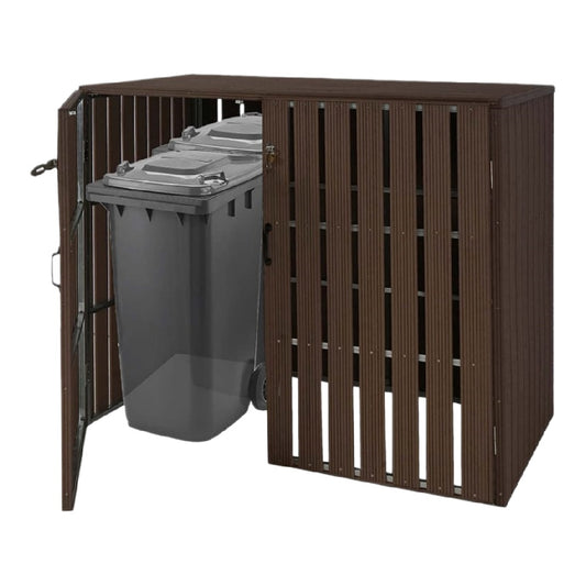 Coffre de rangement pour déchets en résine plastique - 90 x 50 x 80